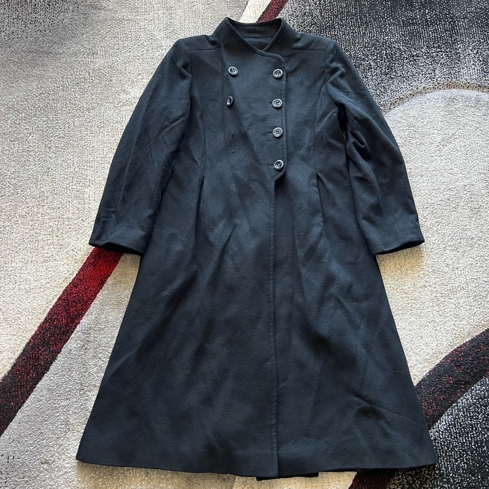 Fleurette Black Cashmere Vintage Peacoat
